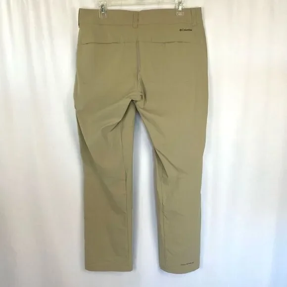 NWT New Columbia Womens Outdoor Pants 12 Tan Double Khaki activewear - Picture 2 of 12